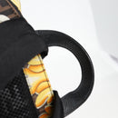 FENDI Zucca Canvas FENDACE Versace Collaboration Backpack Black Auth BA2349A-14