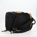 FENDI Zucca Canvas FENDACE Versace Collaboration Backpack Black Auth BA2349SAM-8
