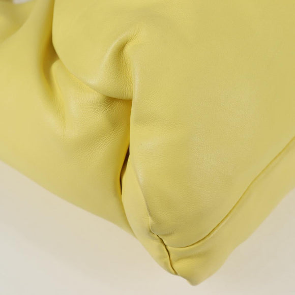 BOTTEGAVENETA The Shoulder Pouch Shoulder Bag Leather Yellow 610524 Auth BA2351M
