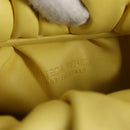 BOTTEGAVENETA The Shoulder Pouch Shoulder Bag Leather Yellow 610524 Auth BA2351M-16