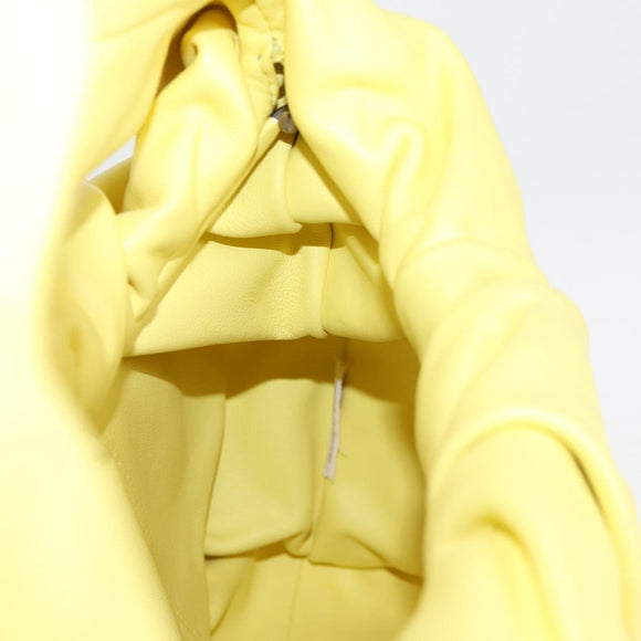 BOTTEGAVENETA The Shoulder Pouch Shoulder Bag Leather Yellow 610524 Auth BA2351M
