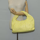 BOTTEGAVENETA The Shoulder Pouch Shoulder Bag Leather Yellow 610524 Auth BA2351M-21