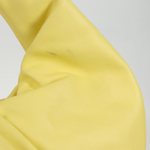 BOTTEGAVENETA The Shoulder Pouch Shoulder Bag Leather Yellow 610524 Auth BA2351M
