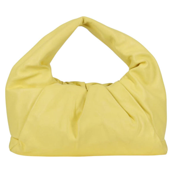BOTTEGAVENETA The Shoulder Pouch Shoulder Bag Leather Yellow 610524 Auth BA2351M