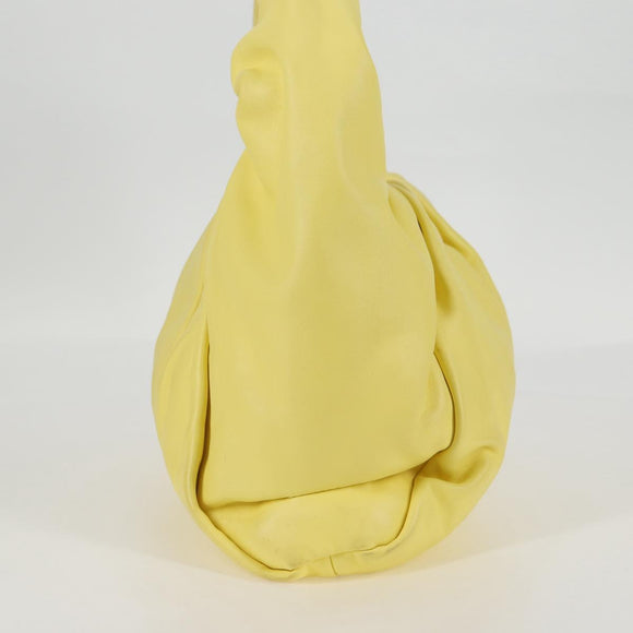BOTTEGAVENETA The Shoulder Pouch Shoulder Bag Leather Yellow 610524 Auth BA2351M