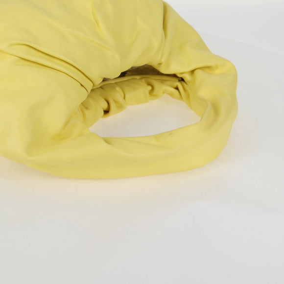 BOTTEGAVENETA The Shoulder Pouch Shoulder Bag Leather Yellow 610524 Auth BA2351M