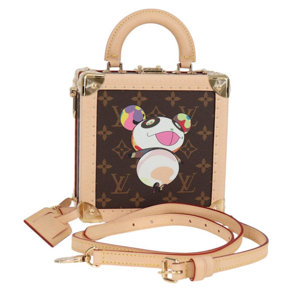 LOUIS VUITTON Monogram Panda LV × TM Mini Square Trunk Bag M13127 Auth BA2353SM