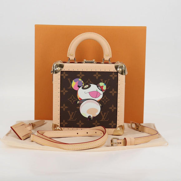 LOUIS VUITTON Monogram Panda LV × TM Mini Square Trunk Bag M13127 Auth BA2353SM