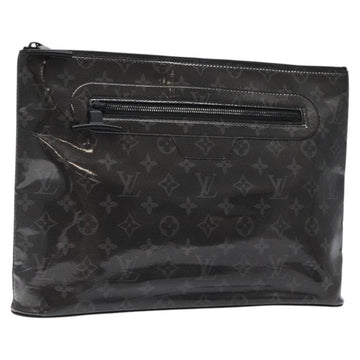 LOUIS VUITTON Eclipse Glaze Pochette Cosmos Clutch Bag M63373 LV Auth BA2380