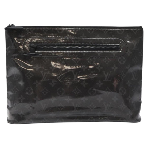 LOUIS VUITTON Eclipse Glaze Pochette Cosmos Clutch Bag M63373 LV Auth BA2380