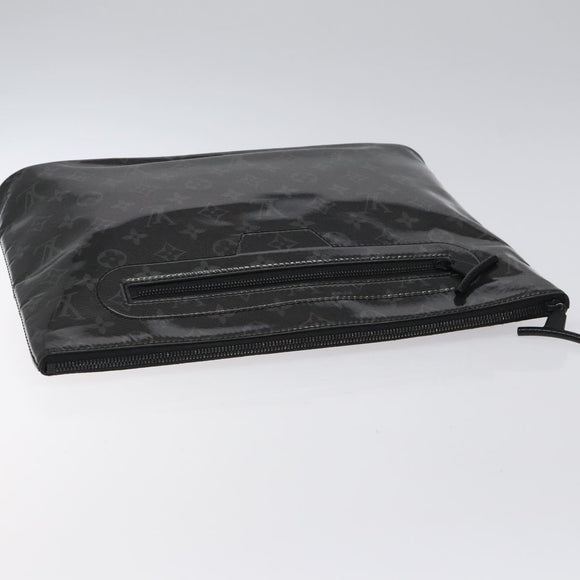 LOUIS VUITTON Eclipse Glaze Pochette Cosmos Clutch Bag M63373 LV Auth BA2380