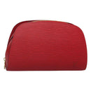 LOUIS VUITTON Epi Dauphine MM Pouch Red M48457 LV Auth BA2387-1