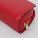 LOUIS VUITTON Epi Dauphine MM Pouch Red M48457 LV Auth BA2387-15