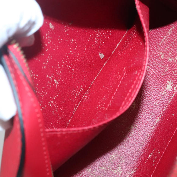 LOUIS VUITTON Epi Dauphine MM Pouch Red M48457 LV Auth BA2387
