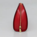 LOUIS VUITTON Epi Dauphine MM Pouch Red M48457 LV Auth BA2387-3