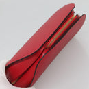 LOUIS VUITTON Epi Dauphine MM Pouch Red M48457 LV Auth BA2387-5