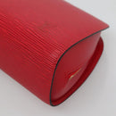 LOUIS VUITTON Epi Dauphine MM Pouch Red M48457 LV Auth BA2387-7