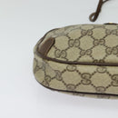 GUCCI GG Supreme Web Sherry Line Bag PVC Beige Gold Red 89 02 066 Auth BA2391-14