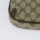 GUCCI GG Supreme Web Sherry Line Bag PVC Beige Gold Red 89 02 066 Auth BA2391-16