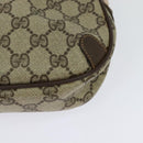 GUCCI GG Supreme Web Sherry Line Bag PVC Beige Gold Red 89 02 066 Auth BA2391-9