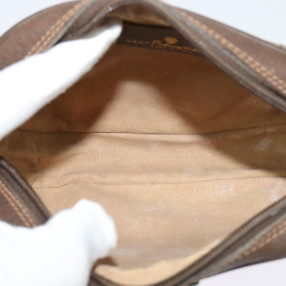 GUCCI GG Supreme Web Sherry Line Bag PVC Beige Gold Red 89 02 066 Auth BA2391