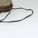 GUCCI GG Supreme Web Sherry Line Bag PVC Beige Gold Red 89 02 066 Auth BA2391-7