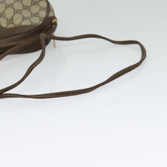 GUCCI GG Supreme Web Sherry Line Bag PVC Beige Gold Red 89 02 066 Auth BA2391