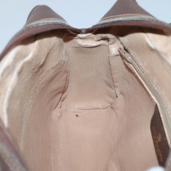 GUCCI GG Supreme Web Sherry Line Bag PVC Beige Gold Red 56 02 088 Auth BA2392