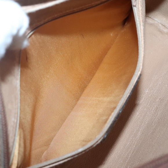 GUCCI GG Supreme Web Sherry Line Bag PVC Beige Gold Red 56 02 088 Auth BA2392