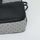 GUCCI Micro GG Supreme Shoulder Bag PVC Navy Gold Auth BA2395-14