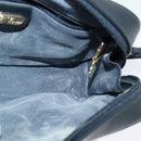 GUCCI Micro GG Supreme Shoulder Bag PVC Navy Gold Auth BA2395-18