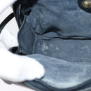 GUCCI Micro GG Supreme Shoulder Bag PVC Navy Gold Auth BA2395-19