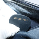 GUCCI Micro GG Supreme Shoulder Bag PVC Navy Gold Auth BA2395-12