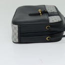 GUCCI Micro GG Supreme Shoulder Bag PVC Navy Gold Auth BA2395-4