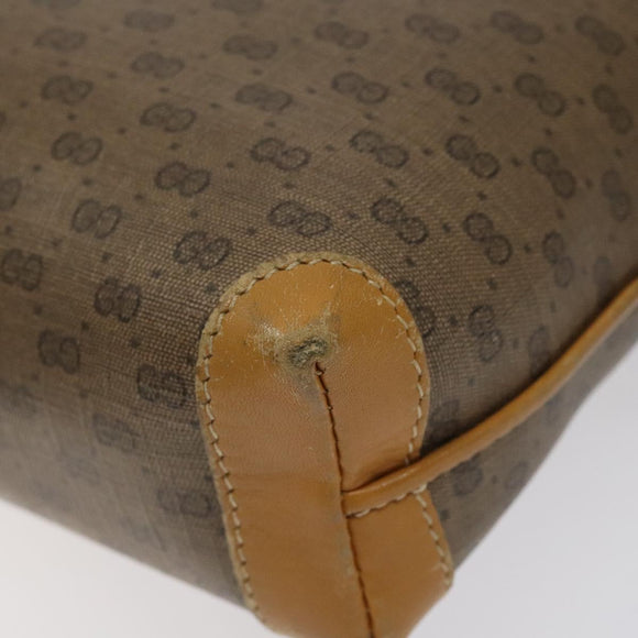 GUCCI Micro GG Supreme Shoulder Bag PVC Beige Gold 007 115 0093 Auth BA2396