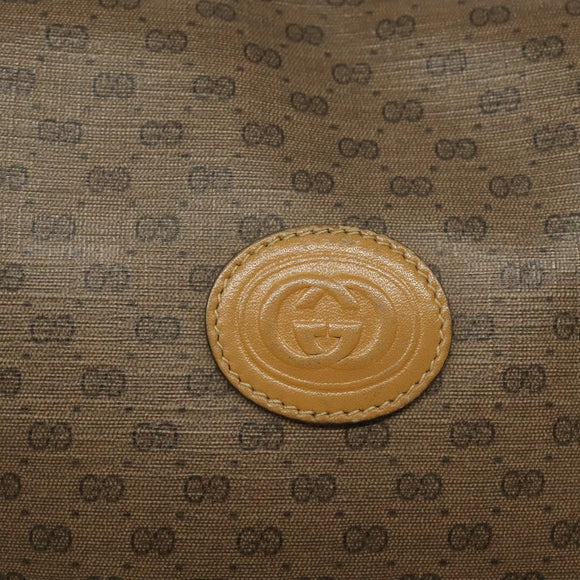 GUCCI Micro GG Supreme Shoulder Bag PVC Beige Gold 007 115 0093 Auth BA2396
