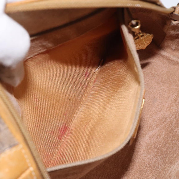 GUCCI Micro GG Supreme Shoulder Bag PVC Beige Gold 007 115 0093 Auth BA2396