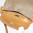 GUCCI Micro GG Supreme Shoulder Bag PVC Beige Gold Auth BA2397-10