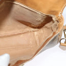 GUCCI Micro GG Supreme Shoulder Bag PVC Beige Gold Auth BA2397-19