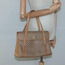 GUCCI Micro GG Supreme Hand Bag PVC Beige Gold 000 46 4857 Auth BA2398-23