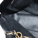 BALLY Chain Shoulder Bag Leather Black Auth BA240-20