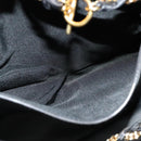 BALLY Chain Shoulder Bag Leather Black Auth BA240-21
