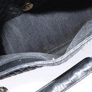 BALLY Chain Shoulder Bag Leather Black Auth BA240-12