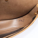 Christian Dior Honeycomb Canvas Shoulder Bag PVC Leather Black Auth BA2400-18