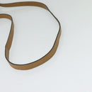 Christian Dior Honeycomb Canvas Shoulder Bag PVC Leather Black Auth BA2400-7