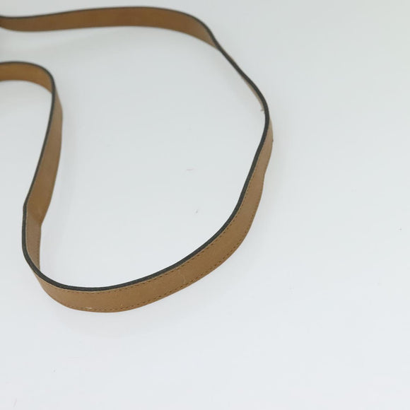 Christian Dior Honeycomb Canvas Shoulder Bag PVC Leather Black Auth BA2400