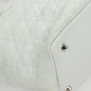 Christian Dior Canage Tote Bag Coated Canvas Light Blue Auth BA2401-15