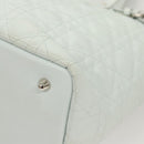 Christian Dior Canage Tote Bag Coated Canvas Light Blue Auth BA2401-16