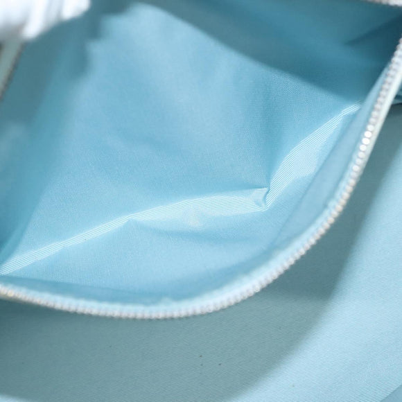 Christian Dior Canage Tote Bag Coated Canvas Light Blue Auth BA2401