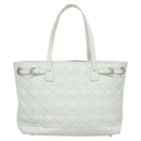 Christian Dior Canage Tote Bag Coated Canvas Light Blue Auth BA2401-2